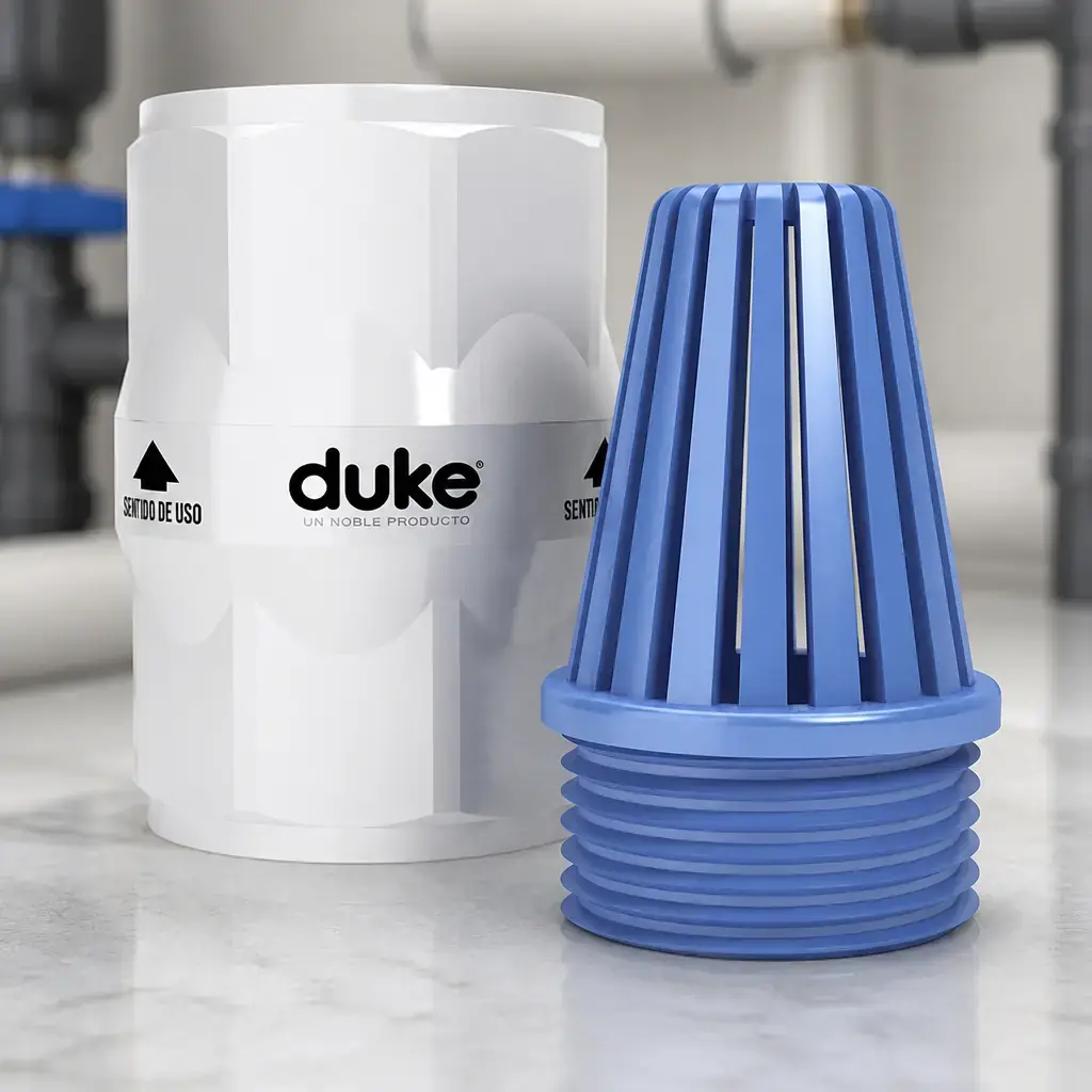 Valvula de retencion con canasto 1 1/4' DUKE